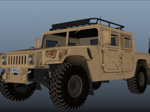 Military Hummer 3D Model