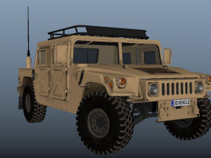 Military Hummer 3D Model