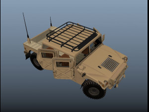Military Hummer 3D Model