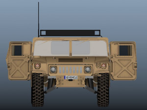 Military Hummer 3D Model