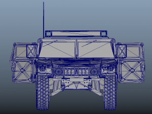 Military Hummer 3D Model