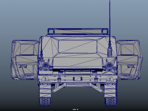 Military Hummer 3D Model