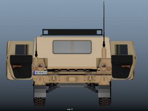 Military Hummer 3D Model
