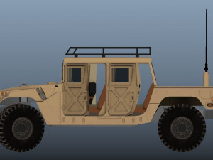 Military Hummer 3D Model