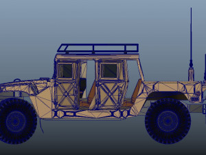 Military Hummer 3D Model