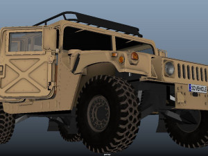 Military Hummer 3D Model