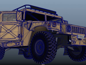 Military Hummer 3D Model