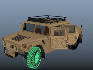 Military Hummer 3D Model