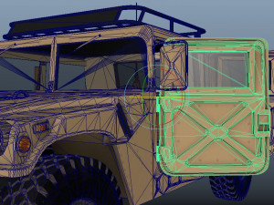 Military Hummer 3D Model