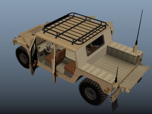 Military Hummer 3D Model