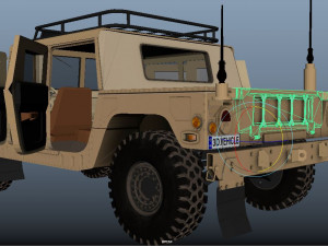Military Hummer 3D Model