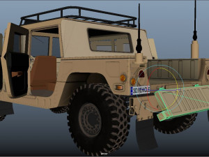 Military Hummer 3D Model
