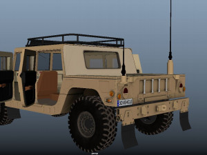 Military Hummer 3D Model