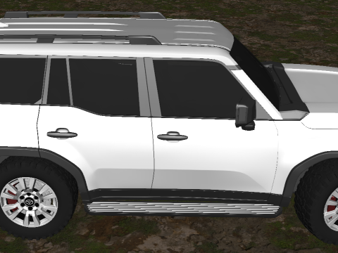 टोयोटा लैंड क्रूजर 2024 3D मॉडल