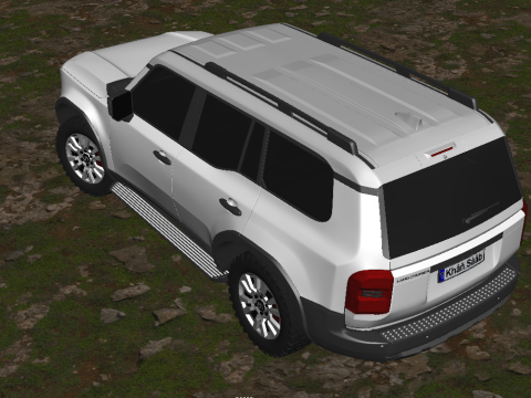 टोयोटा लैंड क्रूजर 2024 3D मॉडल