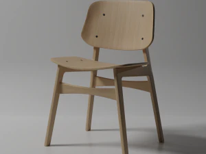 Wooden chair 3D Model