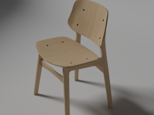 Wooden chair 3D Модель