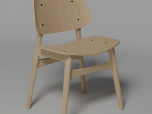 Wooden chair 3D Model