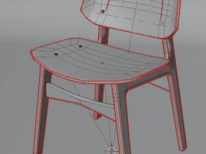Wooden chair 3D Model