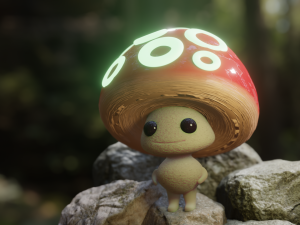 Cute mushroom Modèle 3D