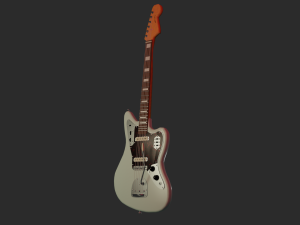 Electro guitar fender jaguar Model 3D