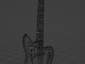 Electro guitar fender jaguar 3D Модель