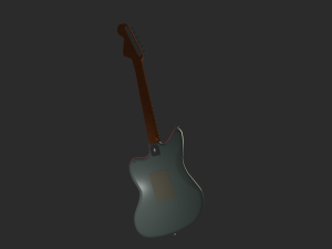 Electro guitar fender jaguar 3D Модель