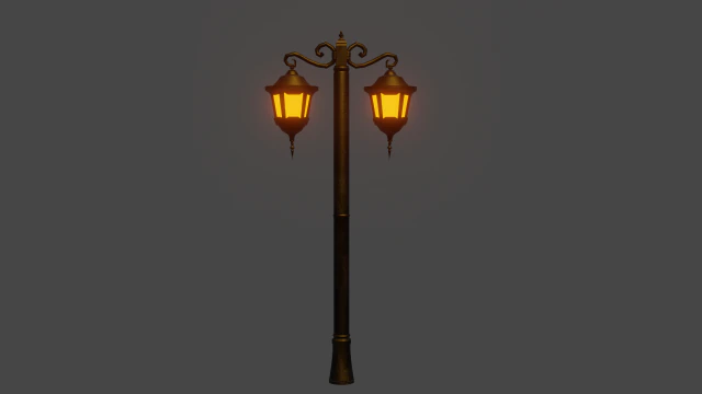 Latarnia uliczna Model 3D .c4d .max .obj .3ds .fbx .stl .blend 