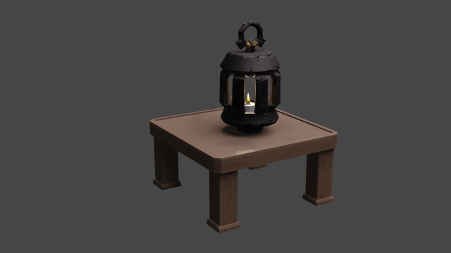 A little lantern 3D 模型 .c4d .max .obj .3ds .fbx .stl .blend 
