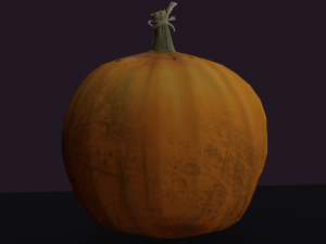Spooky scary pumpkin 3D Model