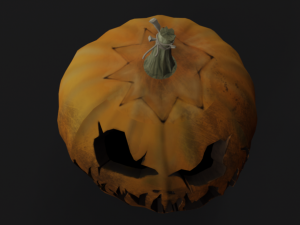 Spooky scary pumpkin 3D Model