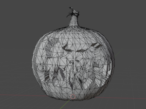 Spooky scary pumpkin 3D Model