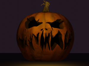 Spooky scary pumpkin Modelo 3D