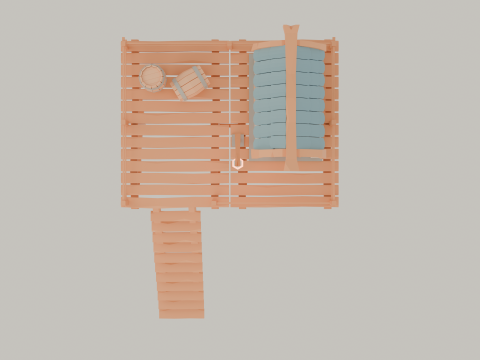 Low polygon sea town house Modelo 3D