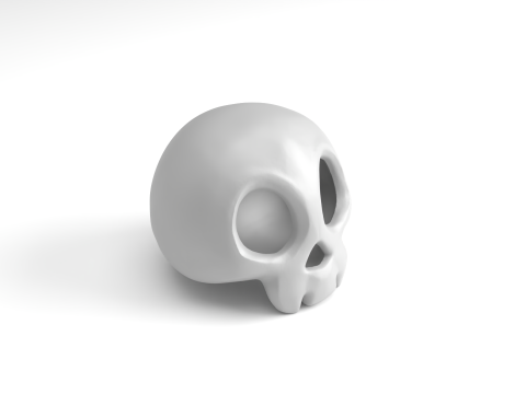 Cute Skull Figure 3D Printable Model 3D Принт Модель