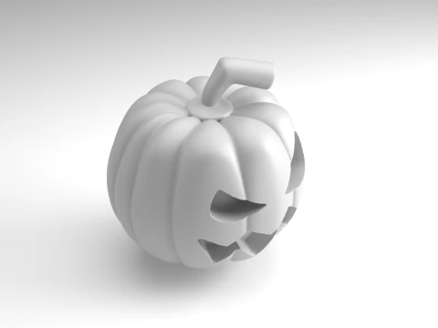 Monster Pumpkin Figure 3D Printable Model 3D Print Model