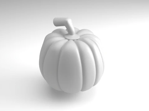 Monster Pumpkin Figure 3D Printable Model 3D Print Model