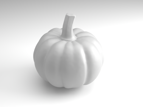 カボチャのフィギュア 3D 印刷可能モデル 3Dプリントモデル