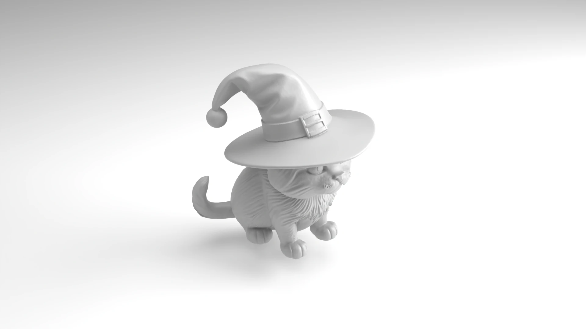Halloween cat Figure 3D Printable Model 3D Print Model .c4d .max .obj .3ds .fbx .stl .blend 