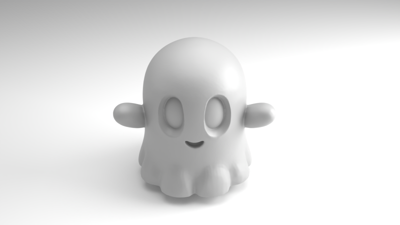 Model Cetak 3D Gambar Hantu Halloween Model Cetak 3D .c4d .max .obj .3ds .fbx .stl .blend