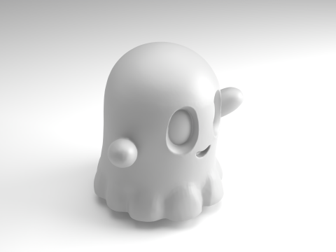 Model Cetak 3D Gambar Hantu Halloween Model Cetak 3D