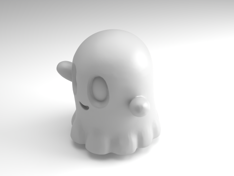 Model Cetak 3D Gambar Hantu Halloween Model Cetak 3D