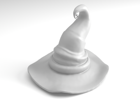 Halloween Witch hat Figure 3D Printable Model 3Dプリントモデル