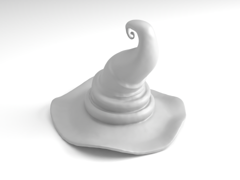 Halloween Witch hat Figure 3D Printable Model 3Dプリントモデル