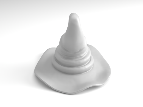 Halloween Witch hat Figure 3D Printable Model 3Dプリントモデル