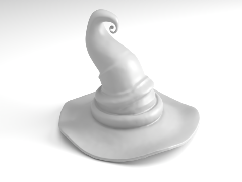 Halloween Witch hat Figure 3D Printable Model 3Dプリントモデル