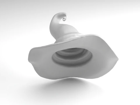 Halloween Witch hat Figure 3D Printable Model 3D Print Model
