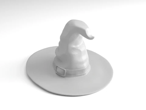 Miniature Witch hat Figure 3D Printable Model 3D Print Model
