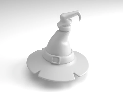 3D-модель для друку милої фігурки в капелюсі відьми 3D Принт Модель