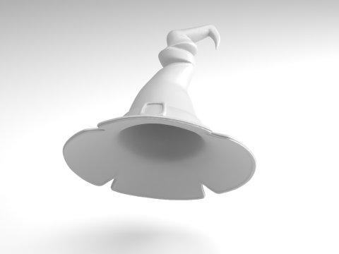 かわいい魔女の帽子フィギュア 3D 印刷可能モデル 3Dプリントモデル